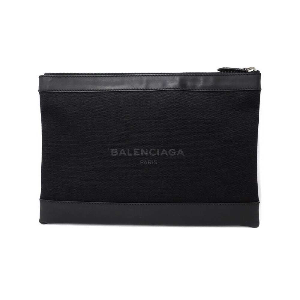 Balenciaga Navy Blue Clip Bag Clutch - Picture 2 of 9